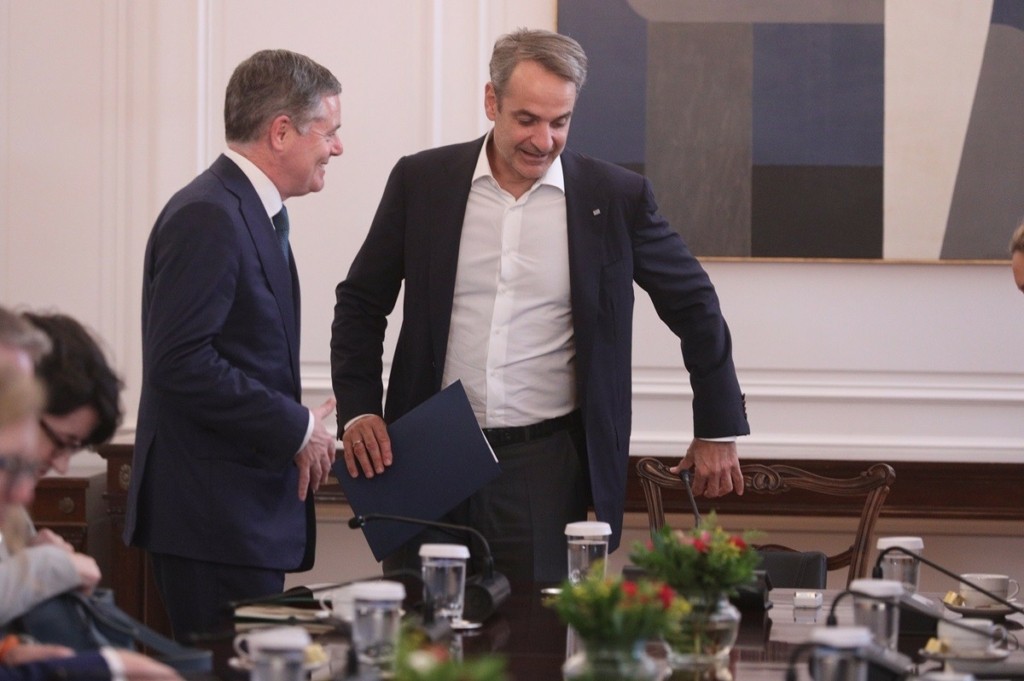 Κυριάκος Μητσοτάκης: Συναντήθηκε με τον πρόεδρο του Eurogroup