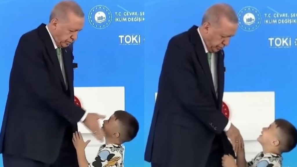 Σάλος με τον Ερντογάν – Χαστούκισε παιδάκι επειδή δεν του φίλησε το χέρι