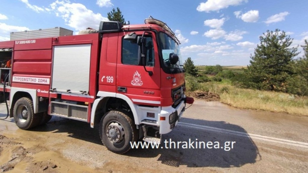 Φωτιά σε δασική έκταση στην Ρούσσα Έβρου