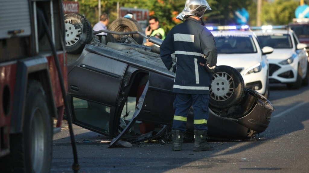 Τροχαίο στην Λάρισα – Ανασύρθηκε νεκρός ένας άνδρας