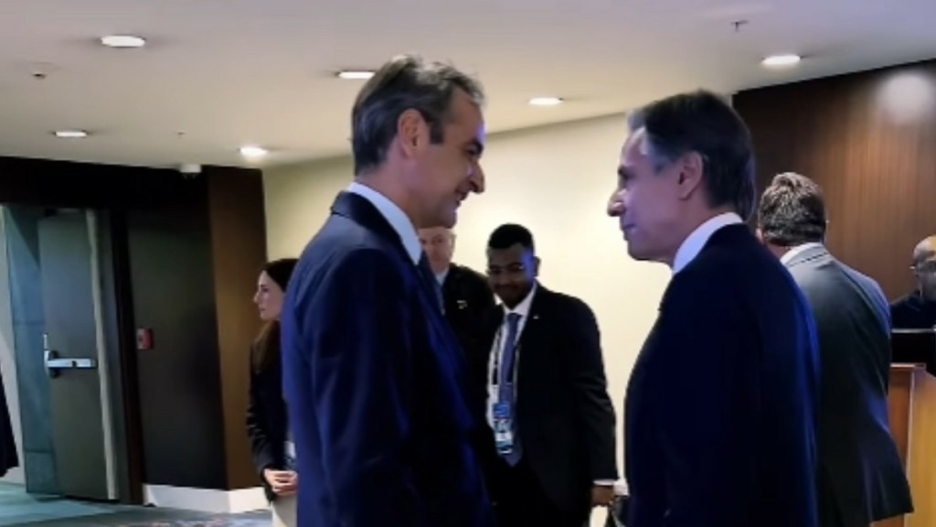 Κυριάκος Μητσοτάκης: Τετ α τετ με Μπλίνκεν – Η χειραψία με τον Μπάιντεν