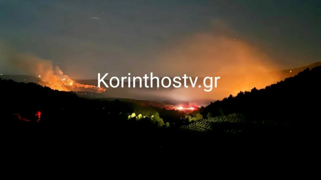 Φωτιά στην Κορινθία: Νέα μεγάλη αναζωπύρωση στο Κούτσι Νεμέας – Τέθηκε άμεσα υπό έλεγχο 