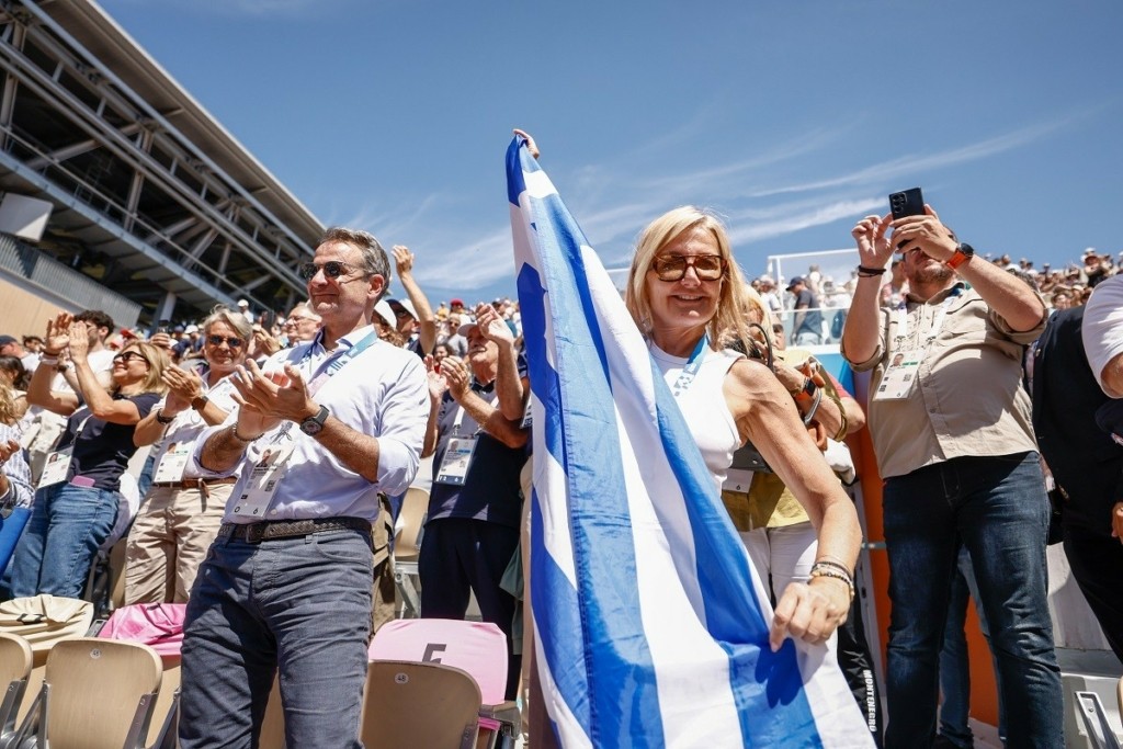 Ολυμπιακοί Αγώνες 2024: Είδε τις προκρίσεις των Μαρία Σάκκαρη και Στέφανου Τσιτσιπά ο Κυριάκος Μητσοτάκης