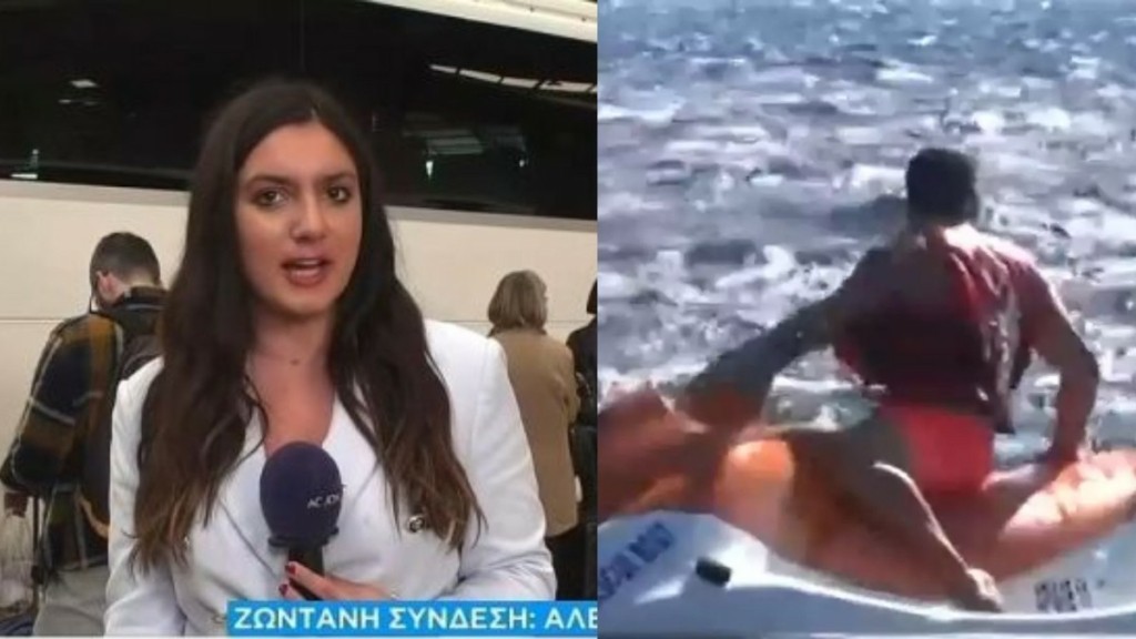 Αλεξάνδρα Μερακλίδη – Έπεσε στη θάλασσα από το jet ski – «Τυχερά της δουλειάς»