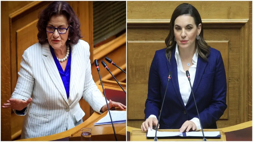 Άγριος καυγάς στη Βουλή: H Φωτίου είπε «άι στο διάολο» στην Κεφαλογιάννη