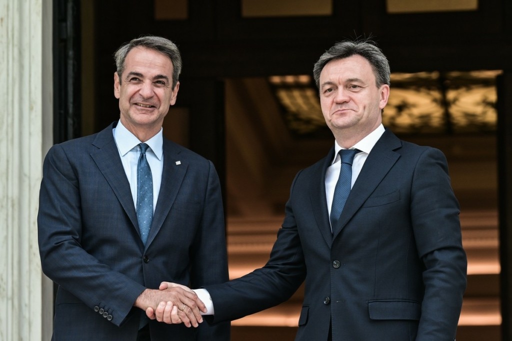 Με τον Μολδαβό ομόλογό του συναντήθηκε ο Κυριάκος Μητσοτάκης