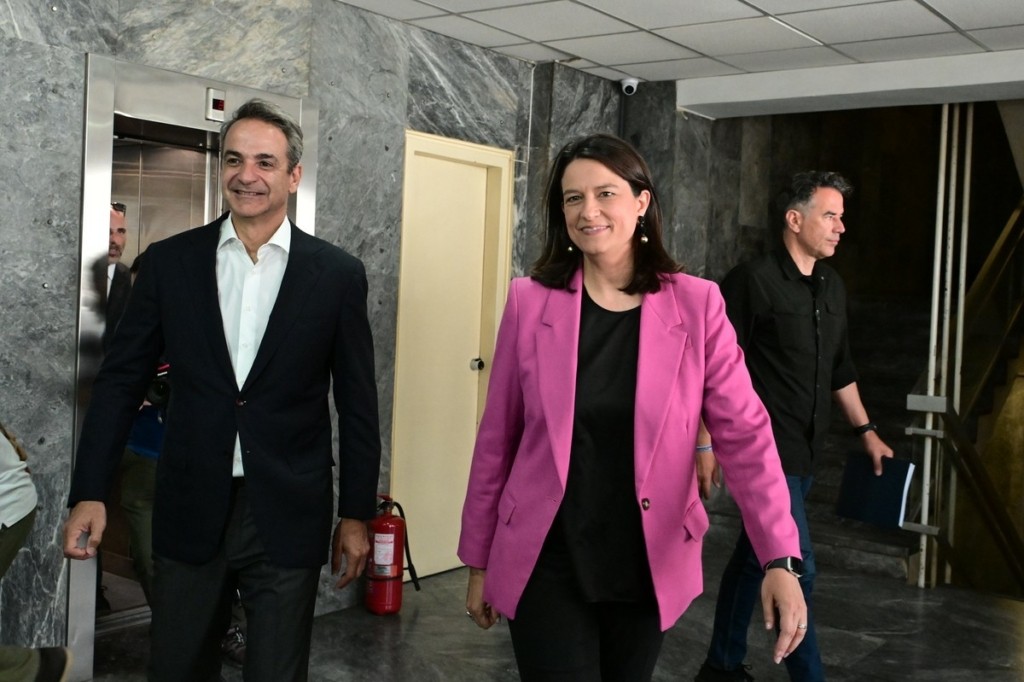 Στο υπουργείο Εργασίας ο Κυριάκος Μητσοτάκης -Δείτε φωτογραφίες
