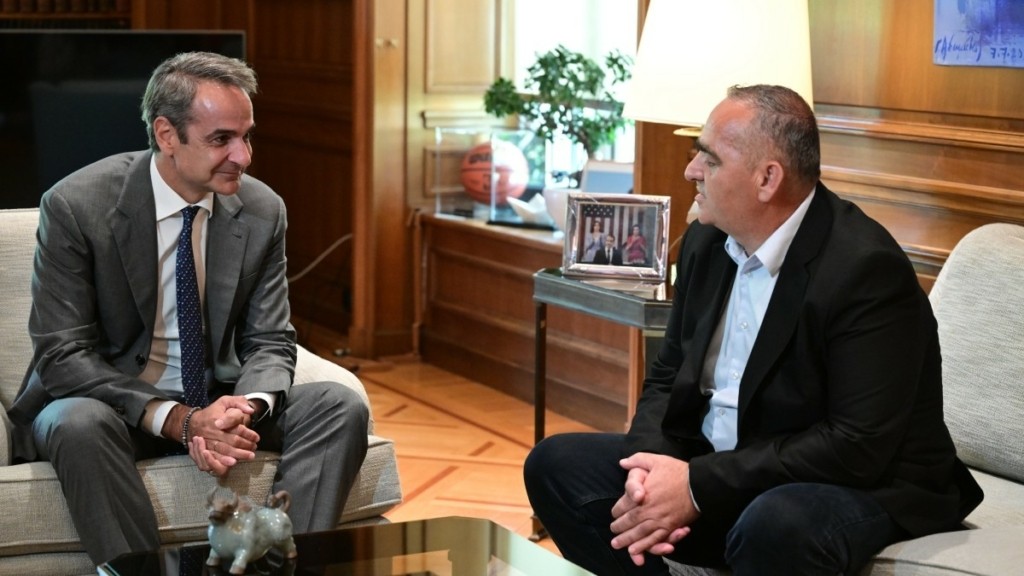 Συναντήθηκαν Μητσοτάκης – Μπελέρης στο Μαξίμου: “Ο ευρωπαϊκός δρόμος της Αλβανίας περνάει μέσα από τον σεβασμό των αξιών”