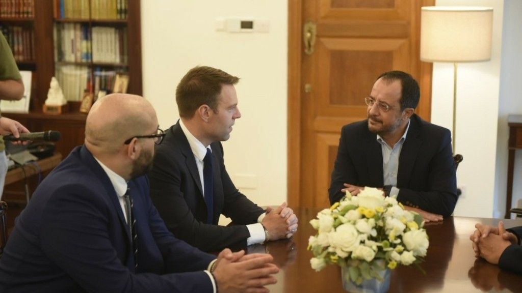 Συνάντηση Κασσελάκη με τον Πρόεδρο της Κυπριακής Δημοκρατίας, Νίκο Χριστοδουλίδη
