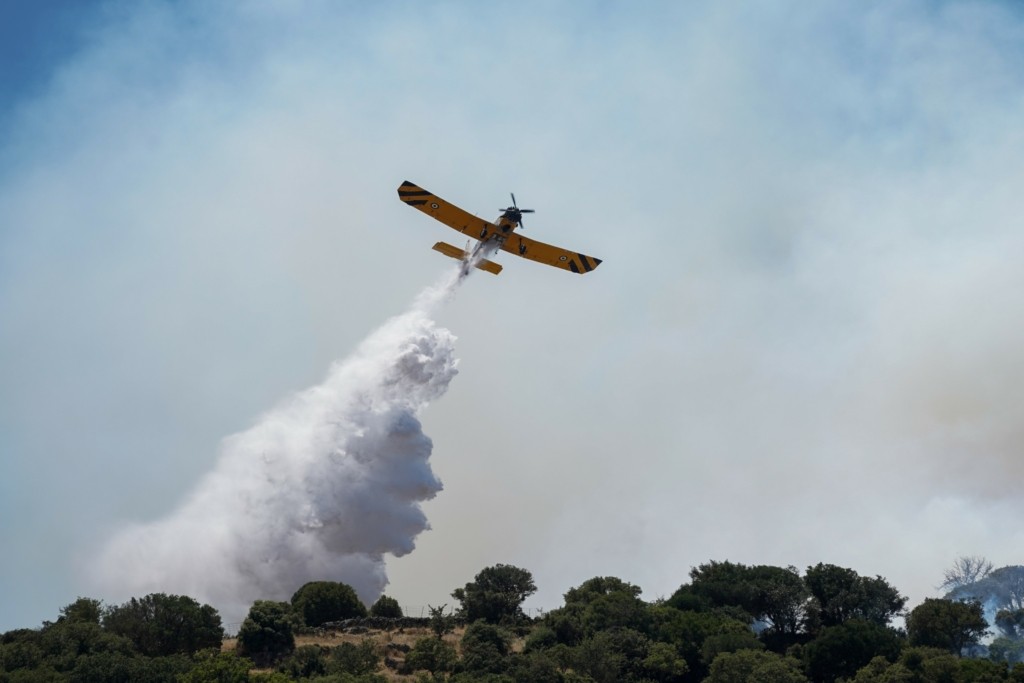 Χωρίς ενεργό μέτωπο η φωτιά στο Μανταμάδο Λέσβου – Παραμένουν δυνάμεις στο σημείο
