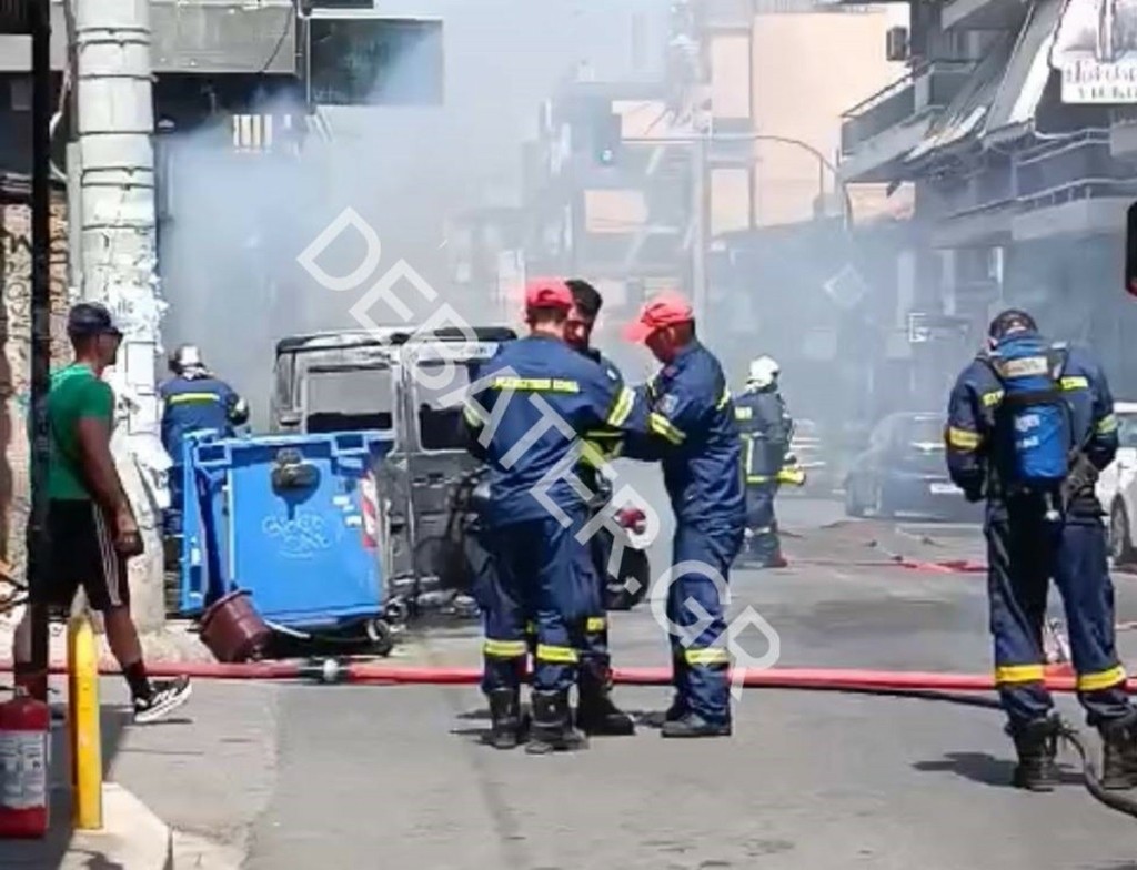 Φωτιά σε όχημα στη Νίκαια – Βίντεο ντοκουμέντο του DEBATER