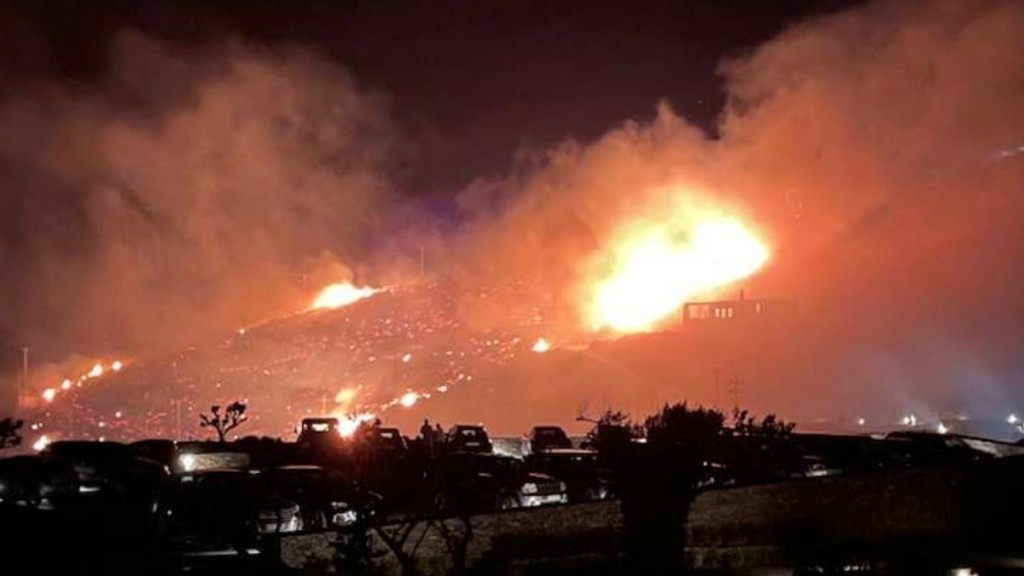 Φωτιά στον Βρόσκοπο Τζιας