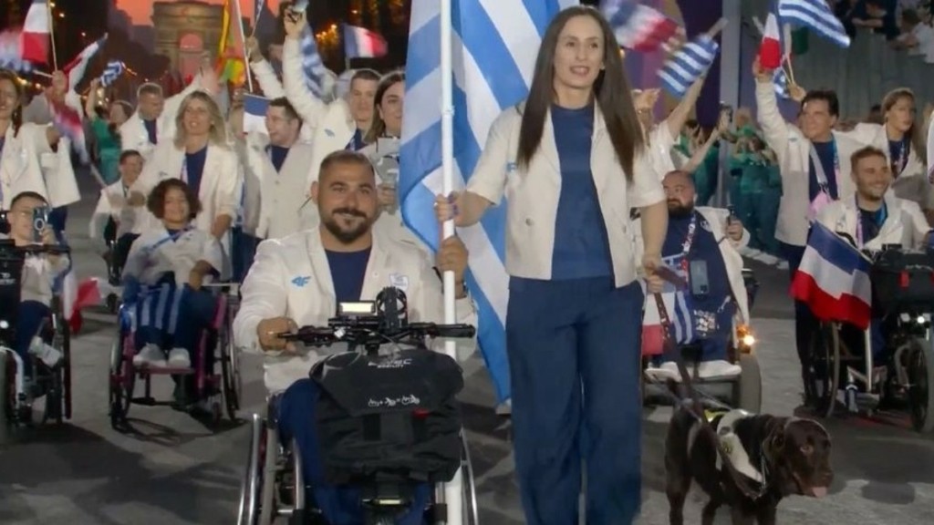 Παραολυμπιακοί Αγώνες 2024: Η είσοδος της ελληνικής αποστολής στην τελετή έναρξης