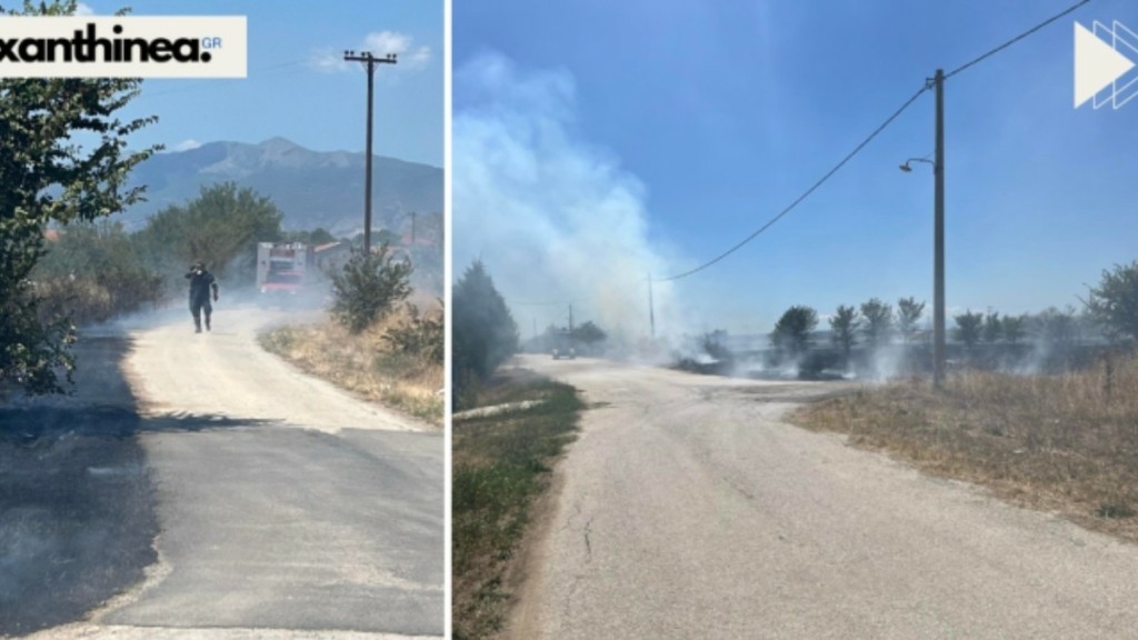 Υπό μερικό έλεγχο η φωτιά στην Γενισέα Ξάνθης