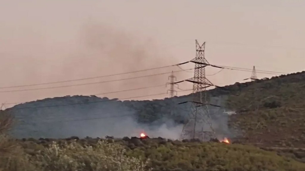 Φωτιά σε δασική έκταση στο Ελαιοχώρι Θορικού