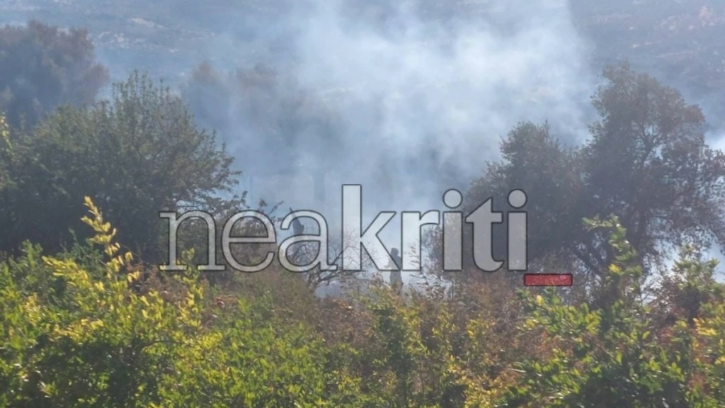 Ρέθυμνο: Αναζωπύρωση έξω από το Αποδούλου