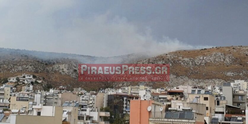 Υπό μερικό έλεγχο η φωτιά στο Κερατσίνι