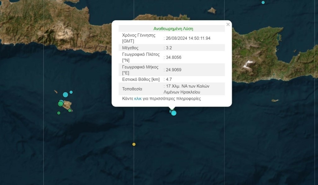 Σεισμός 2,8 Ρίχτερ στη Σάμο