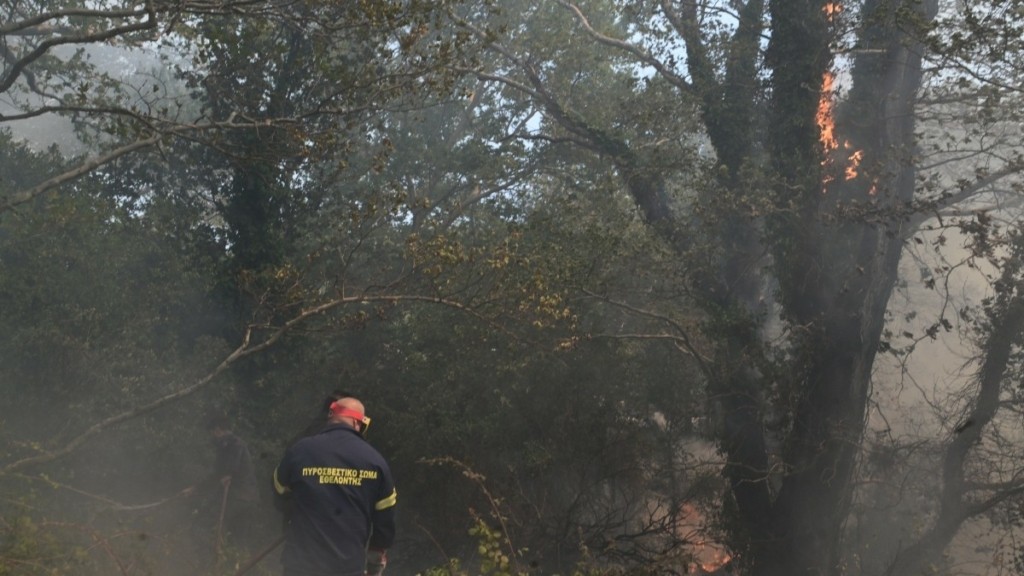 Υπό μερικό έλεγχο η φωτιά στον Ασπρόπυργο