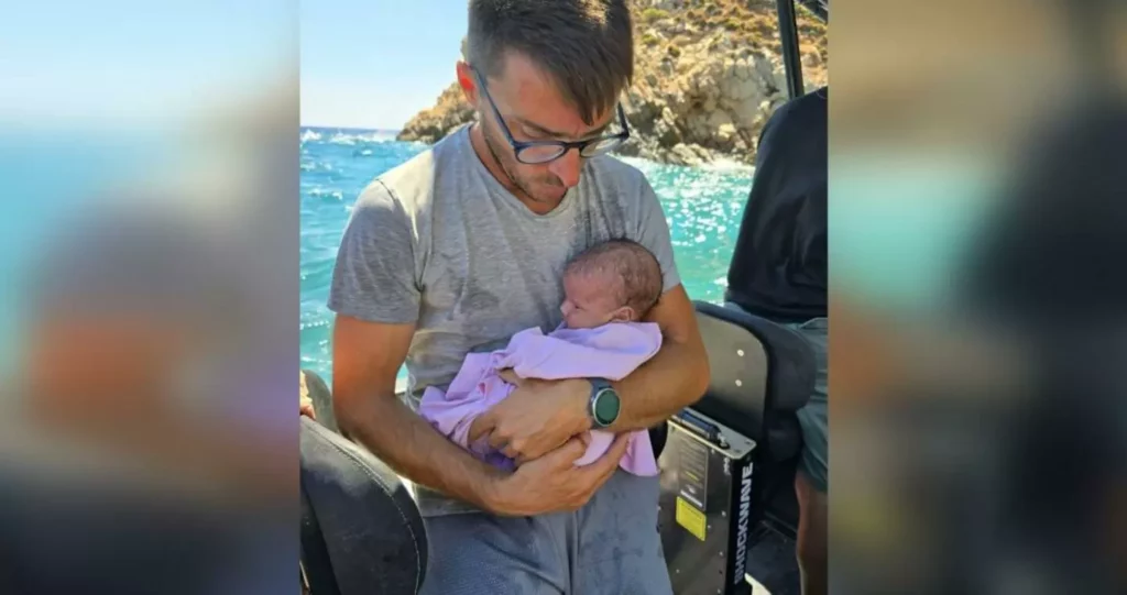 Τήλος: Συγκλονιστική διάσωση βρέφους – Έπινε γάλα με θαλασσινό νερό