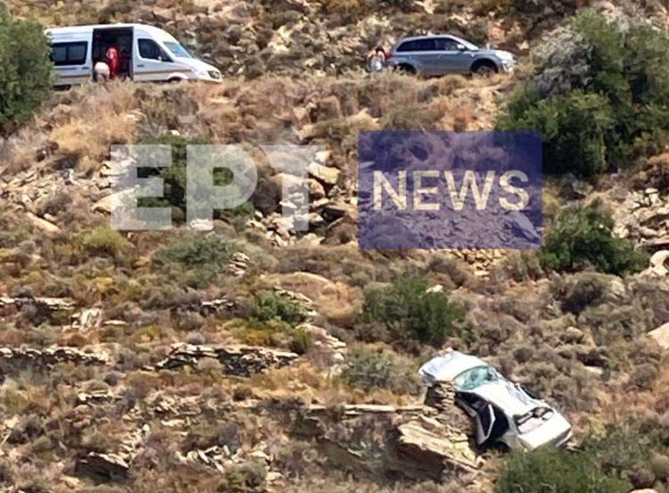 Λακωνία: Αυτοκίνητο έπεσε σε γκρεμό μετά από σύγκρουση με άλλο όχημα