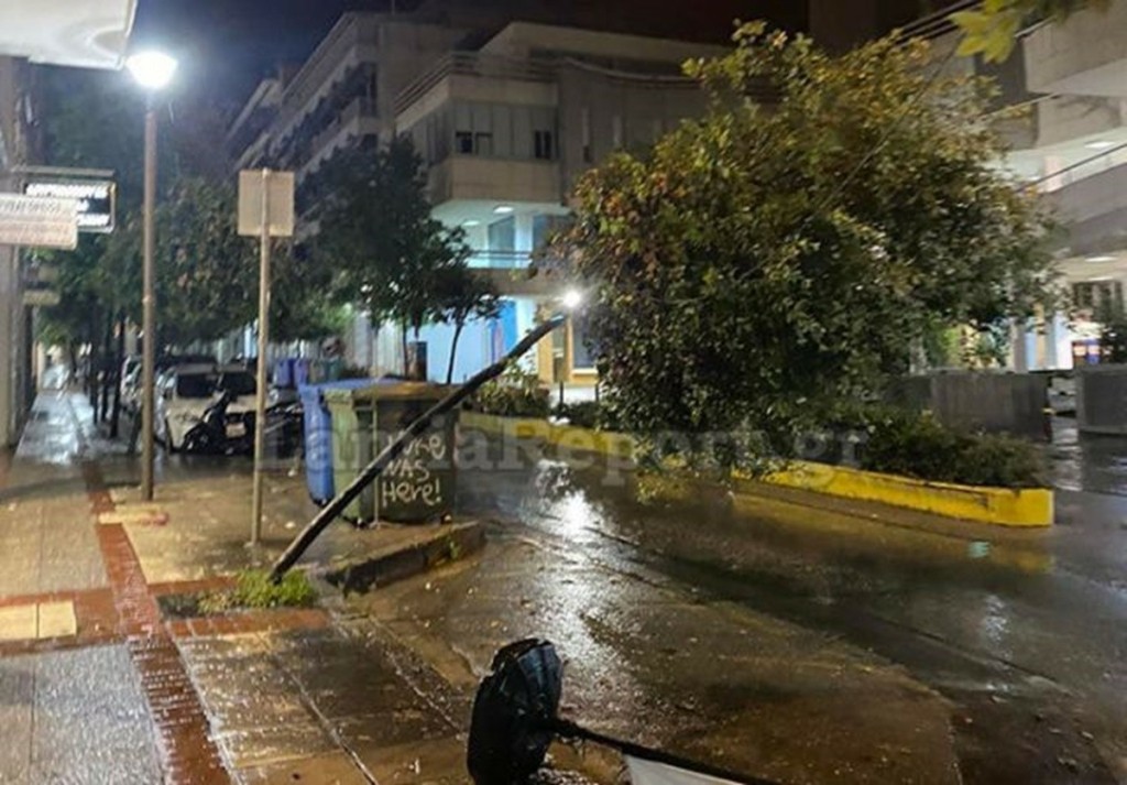 Ισχυρή κακοκαιρία χτύπησε την Φθιώτιδα – Τρομακτικές εικόνες (vids)