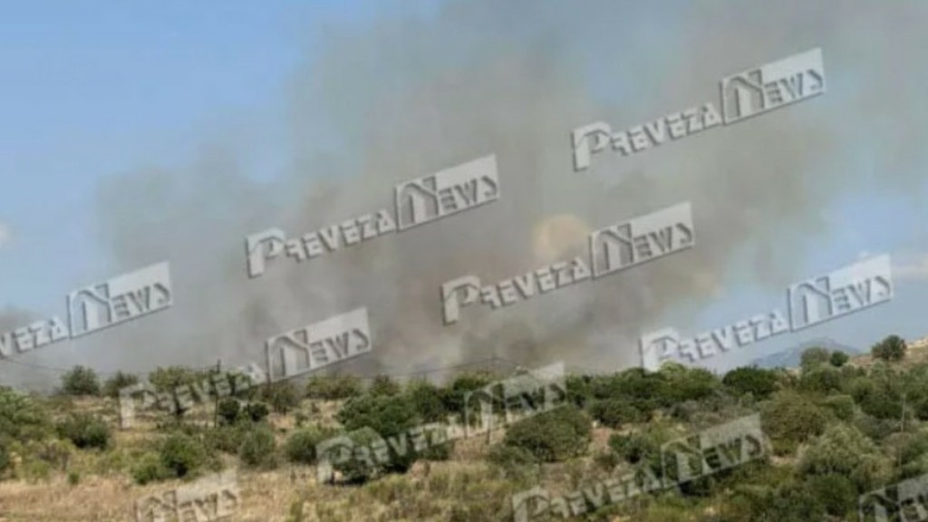 Φωτιά τώρα στο Μεσοπόταμο Πάργας – Σηκώθηκαν 6 αεροσκάφη