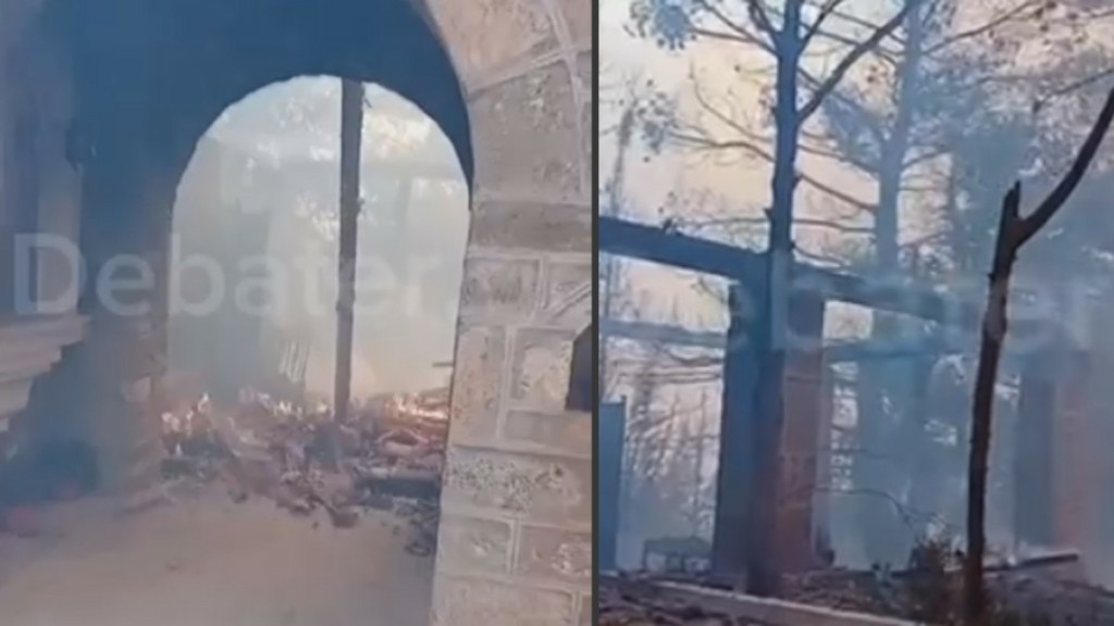 Φωτιά στο Ξυλόκαστρο: Κάηκε η Παναγία των Καταφυγίων στη Ζάχολη