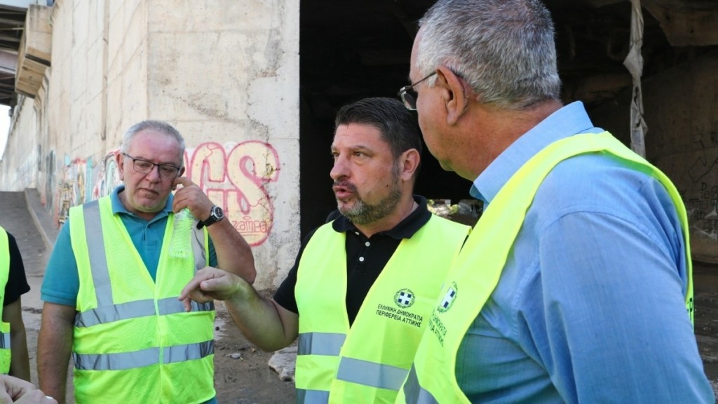 Χαρδαλιάς: Αυτοψία στις εργασίες καθαρισμού του υπόγειου τμήματος του Κηφισού