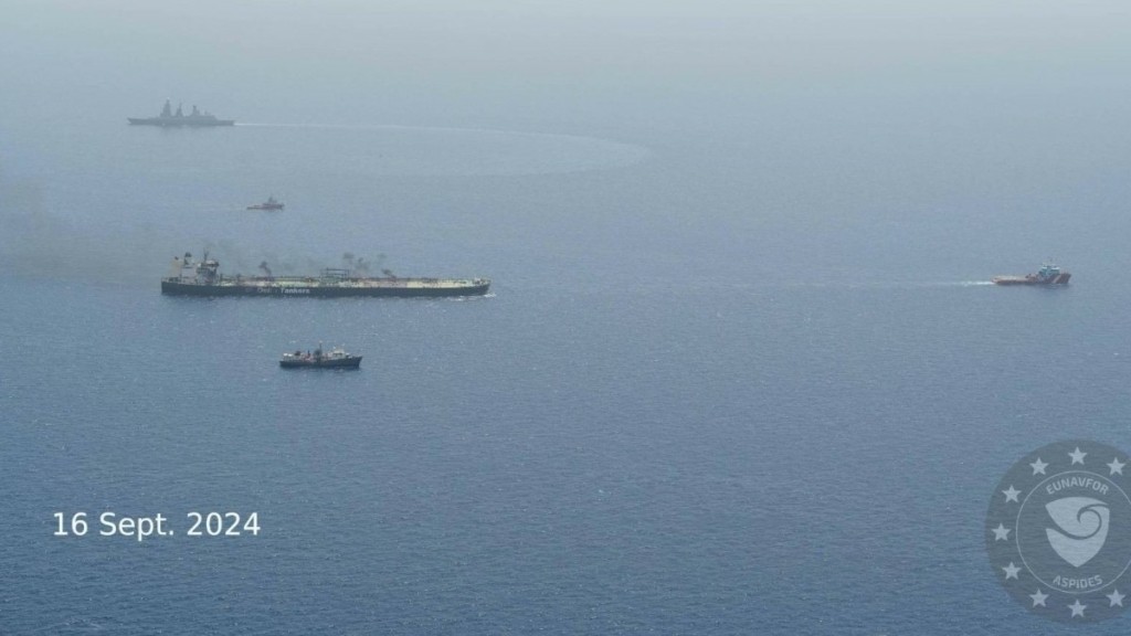 «MV Sounion»: Ρυμουλκήθηκε σε ασφαλή περιοχή