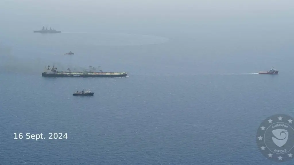 «MV Sounion»: Ρυμουλκήθηκε σε ασφαλή περιοχή