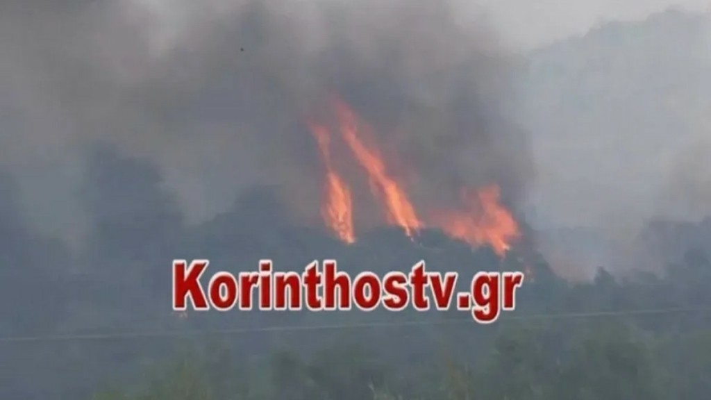 Πυρκαγιά στα Ροζενά Κορινθίας – Ενισχύθηκαν οι πυροσβεστικές δυνάμεις