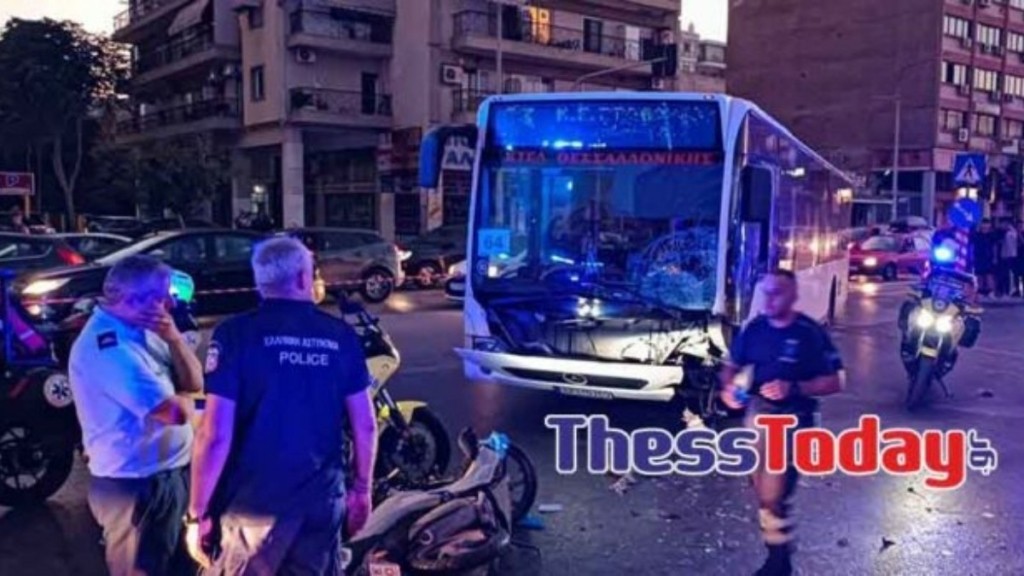 Ανείπωτη τραγωδία στη Θεσσαλονίκη: Νεκρός ο οδηγός της μηχανής που συγκρούστηκε με λεωφορείο