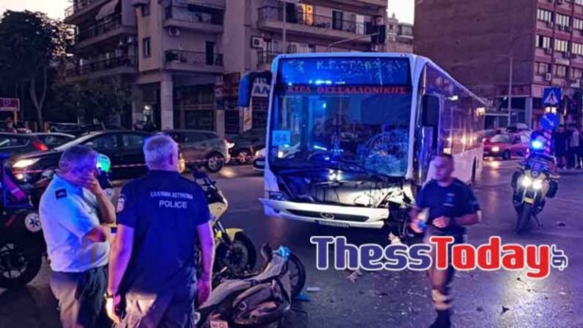 Ανείπωτη τραγωδία στη Θεσσαλονίκη: Νεκρός ο οδηγός της μηχανής που συγκρούστηκε με λεωφορείο