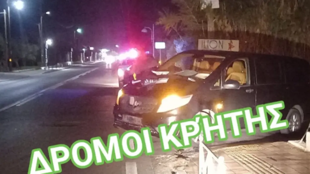 Χανιά: Σοβαρό τροχαίο μετά από σύγκρουση βαν με μηχανή – Στο νοσοκομείο ένας άνδρας