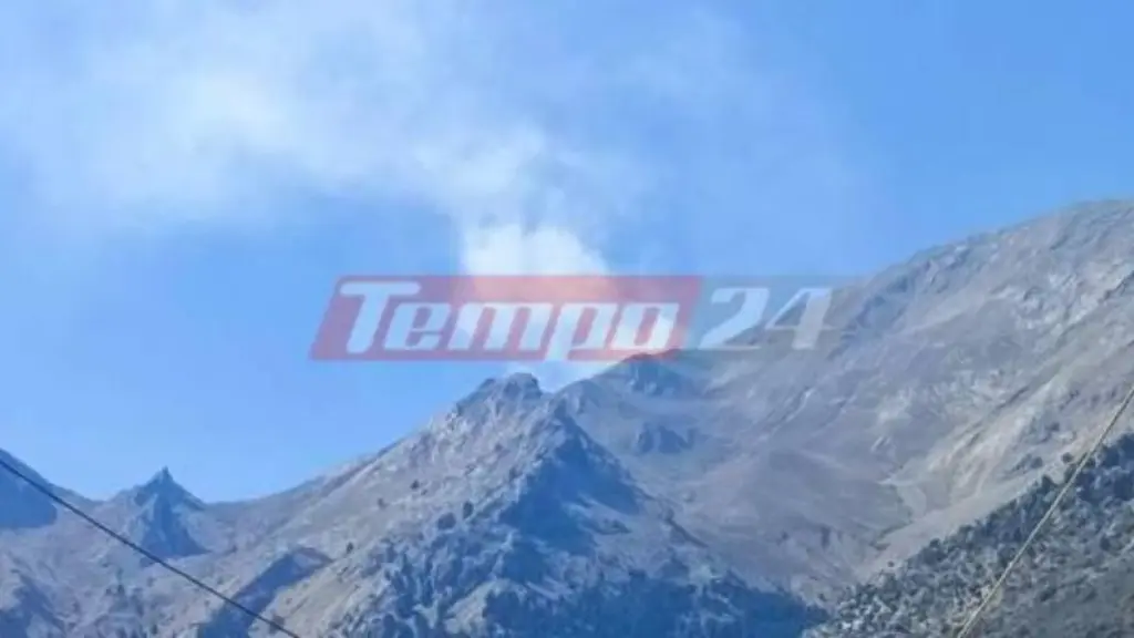 Υπό μερικό έλεγχο η φωτιά στην περιοχή Πλατανίτσα Καλαβρύτων