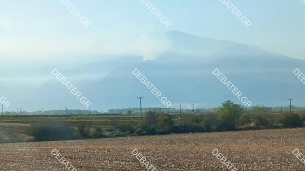 Συνεχίζει να καίει η πυρκαγιά στο Παγγαίο – Επιχειρούν επίγεια κι εναέρια μέσα