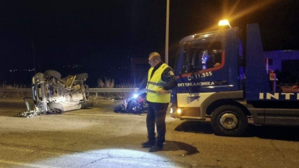 Καβάλα: Θανατηφόρο τροχαίο με έναν νεκρό και έναν τραυματία