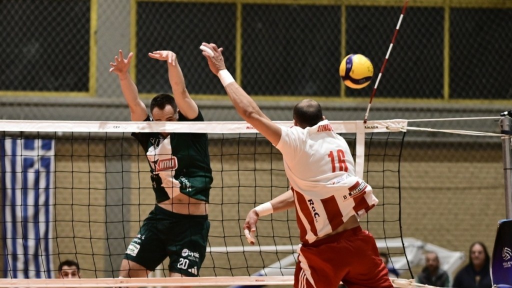 Παναθηναϊκός – Ολυμπιακός 1-3: Έβαψε «ερυθρόλευκο» το ντέρμπι για τη Volley League ανδρών