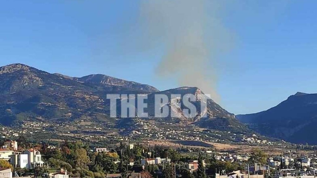 Φωτιά σε δασική έκταση στο Κεφαλόβρυσο Αχαΐας