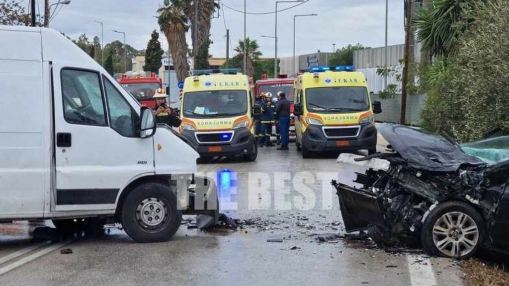 Πάτρα: Τροχαίο με τρεις τραυματίες στο Ακταίο