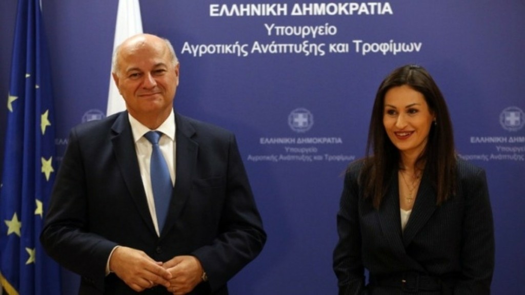 Συνάντηση Τσιάρα-Παναγιώτου: Στο επίκεντρο ζητήματα που αφορούν τον πρωτογενή τομέα