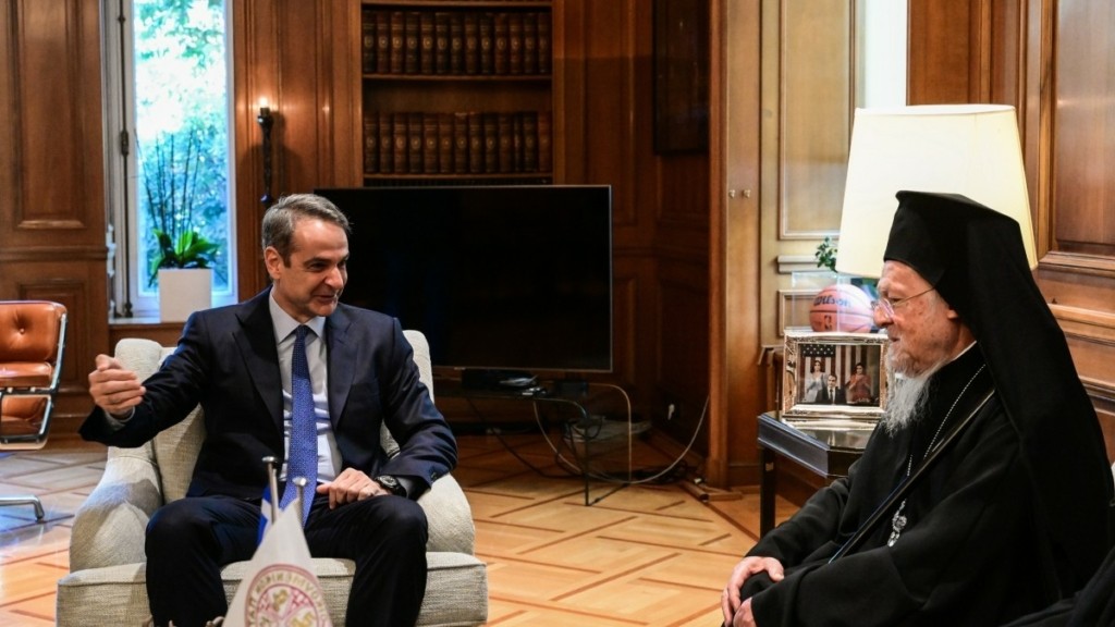 Κυρ. Μητσοτάκης σε Βαρθολομαίο: “Είστε μία πηγή έμπνευσης, σοφίας και καθαρής σκέψης”