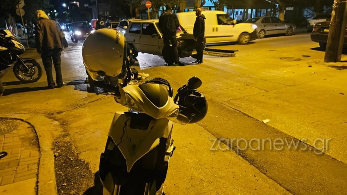 Χανιά: Τροχαίο με τραυματισμό μιας γυναίκας μετά από σύγκρουση αυτοκινήτου και μηχανής