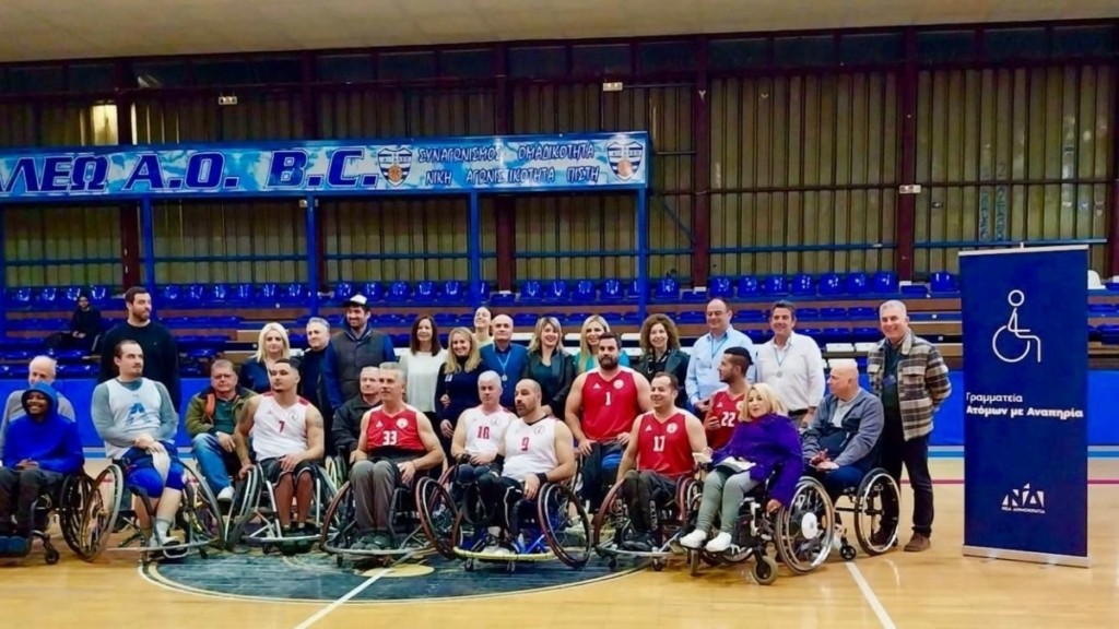 Διαδραστικός αγώνας μπάσκετ με αμαξίδια από τη Γραμματεία ΑμεΑ της ΝΔ και τον Πανελλήνιο Σύλλογο Παραπληγικών (pics)