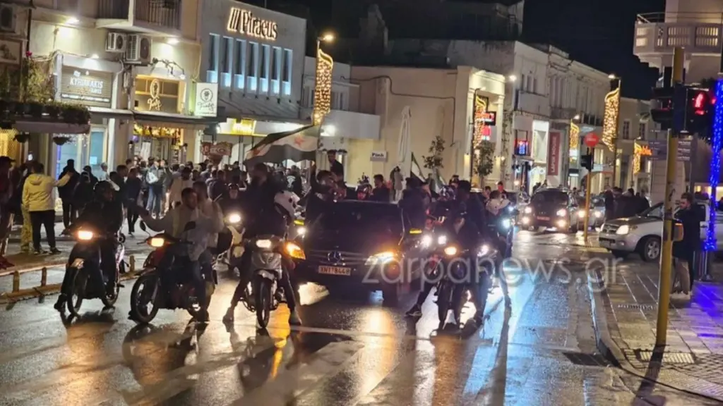 Χανιά: Σύροι πανηγύρισαν την πτώση του Άσαντ