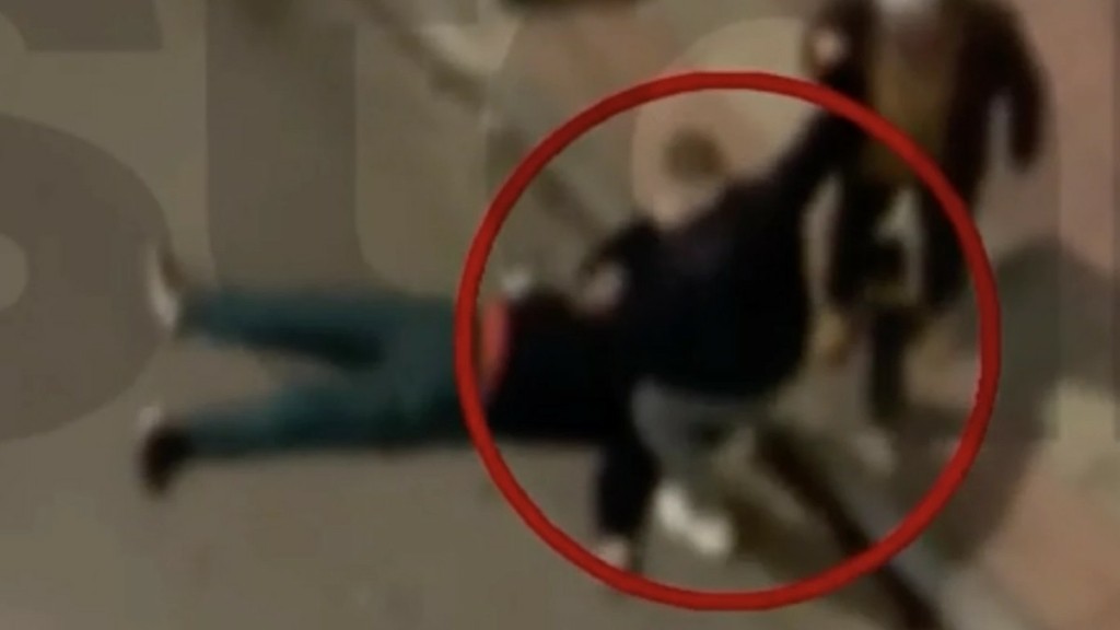 Άγριος ξυλοδαρμός στη μέση κεντρικού δρόμου της Αθήνας – 35χρονος χτυπάει με μανία έναν 58χρονο
