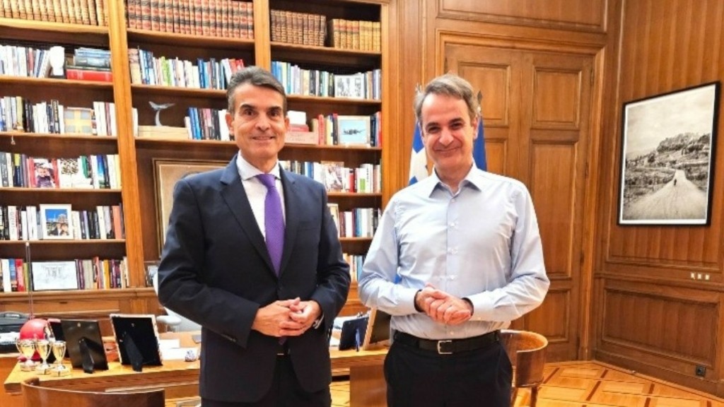 Κυρ. Μητσοτάκης: Συνάντηση εργασίας με τον βουλευτή της Ν.Δ. Δημήτρη Κούβελα