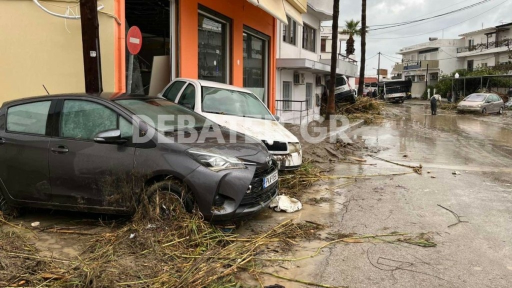 Ρόδος: Βιβλική καταστροφή από την κακοκαιρία Bora – Εικόνες και βίντεο του DEBATER