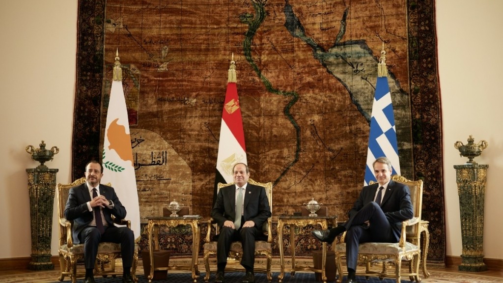 Κάιρο: Οι κοινές δηλώσεις των ηγετών Ελλάδας-Κύπρου-Αιγύπτου μετά τις εργασίες της Τριμερούς Συνόδου Κορυφής